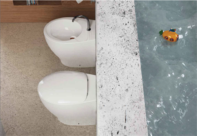 BIDET MASCALZONE FILO MURO 14BDNM1