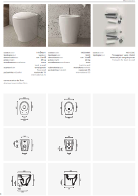 BIDET MASCALZONE FILO MURO 14BDNM1